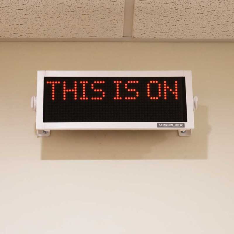 Wireless Message Board for text messaging and digital time display